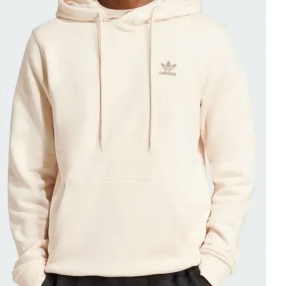 Adidas Originals Trefoil Essentials Off White Hoodie Men’s M